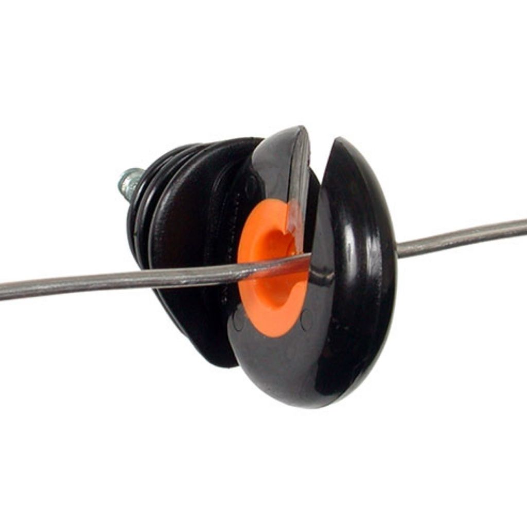 Aislador a Rosca (anillo negro) Pack 25u Gallagher